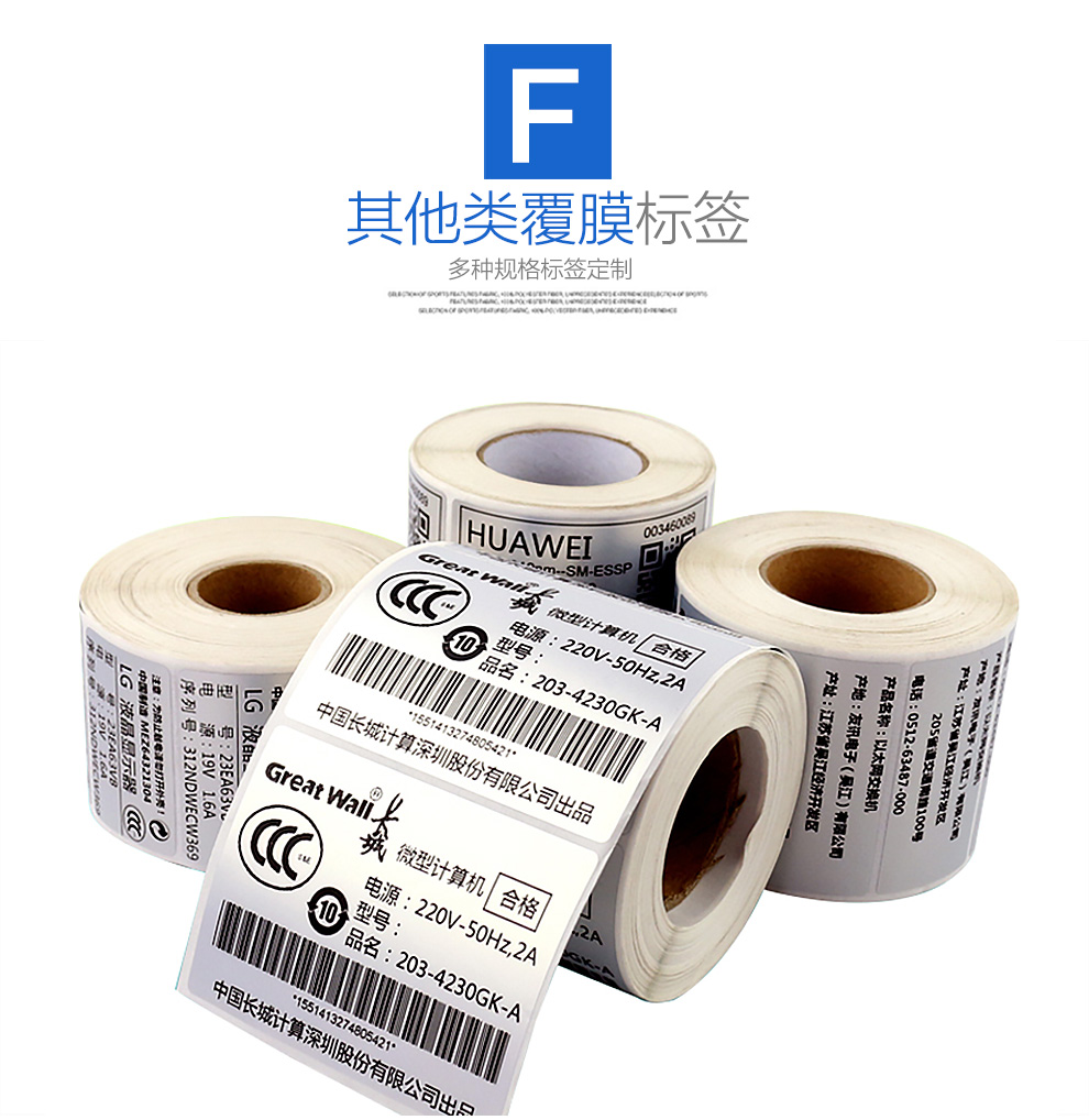 精致彩色不干膠標(biāo)簽 服裝吊牌打印 定制各種吊牌打印